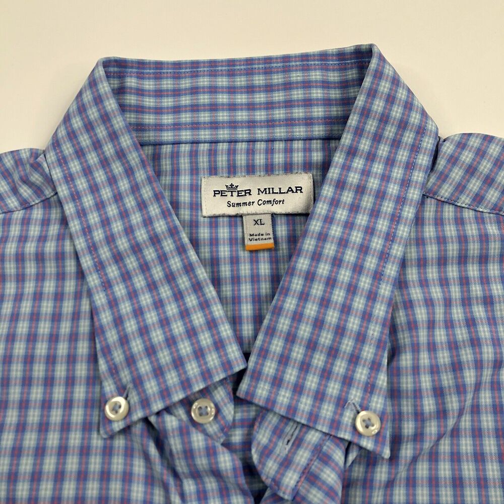 Peter Millar Summer Comfort XL EUC Button Front Long Sleeve Casual Shirt HORSE